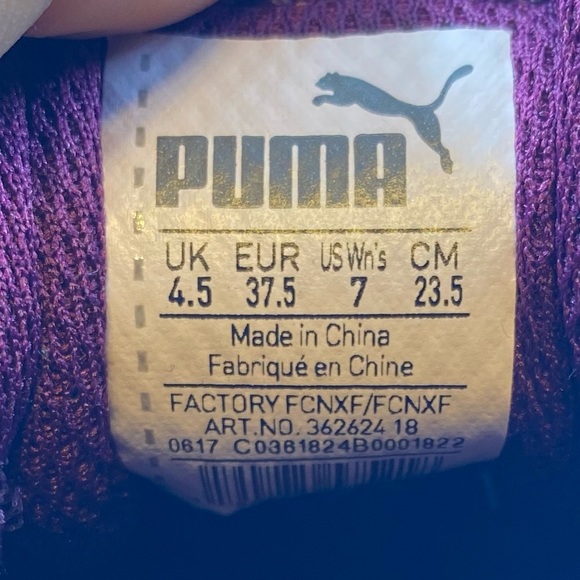 Puma classic purple low top sneaker womens size 7 - Picture 6 of 6